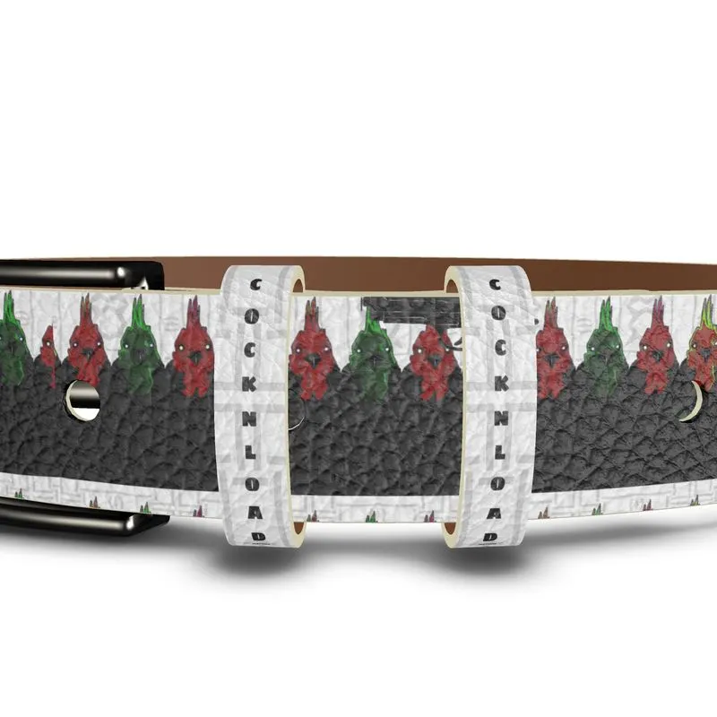 #426 cnl belt rooster/gun print