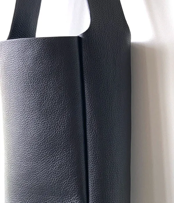 Aeta/PEBBLE GRAIN LEATHER SHOULDER S (BLACK)