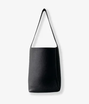 Aeta/PEBBLE GRAIN LEATHER SHOULDER S (BLACK)
