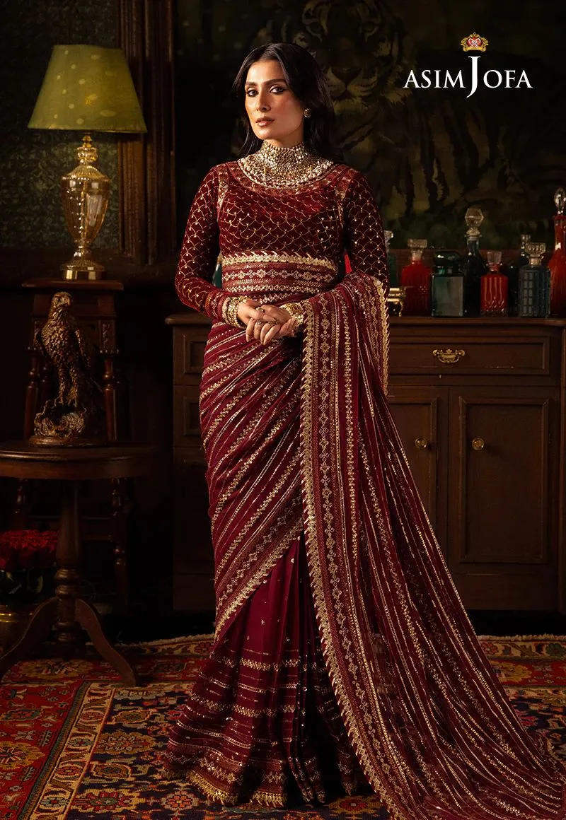 ASIM JOFA MAKHMAL WEDDING VELVET 02