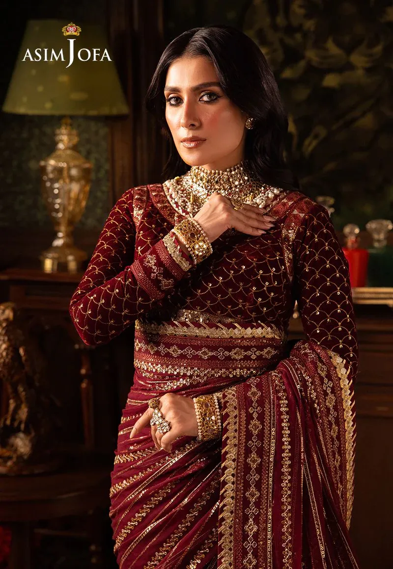 ASIM JOFA MAKHMAL WEDDING VELVET 02