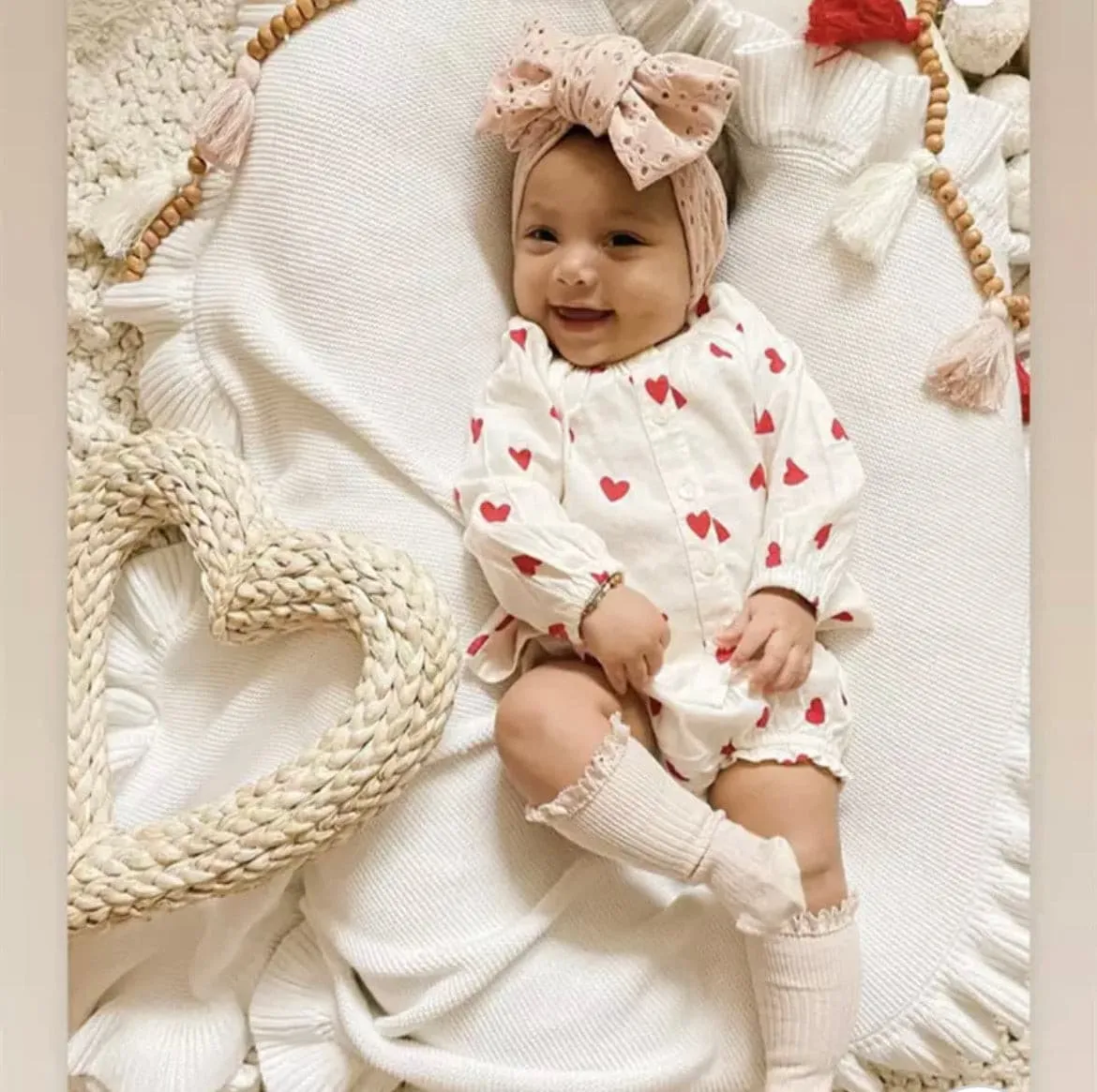 Baby Top Knot Double Bow Headband  Grey