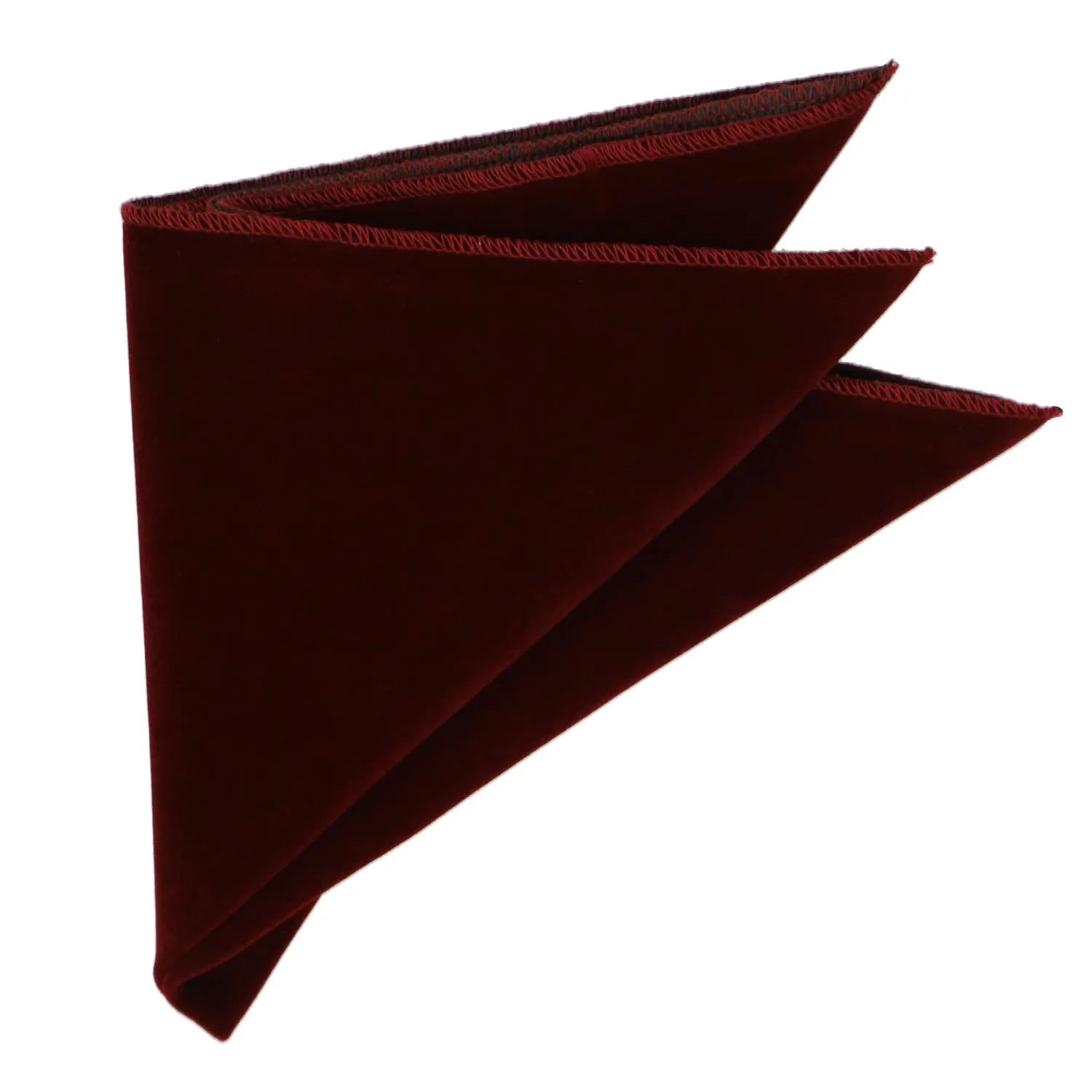 Burgundy Velvet Pocket Square