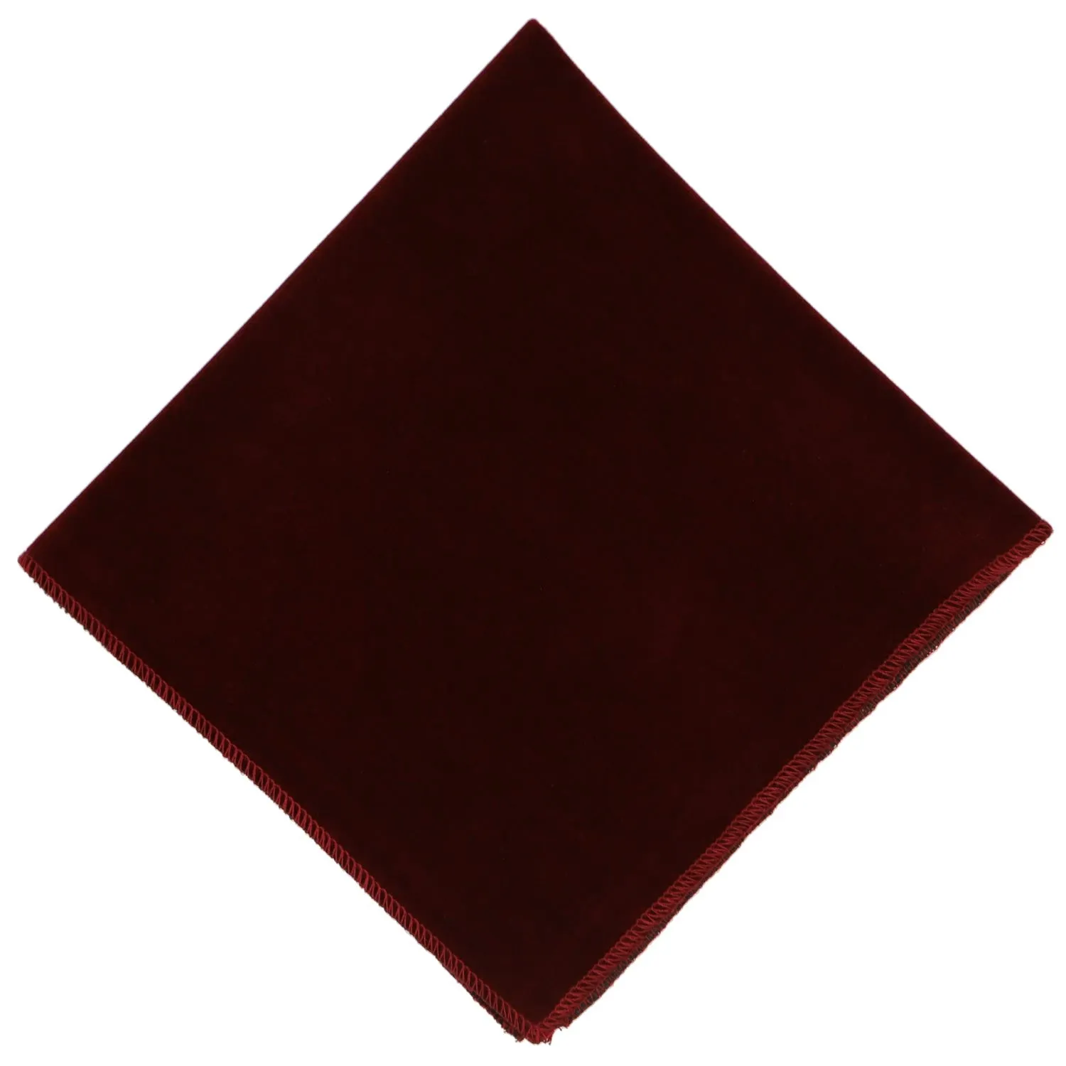 Burgundy Velvet Pocket Square