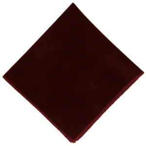 Burgundy Velvet Pocket Square