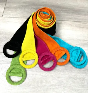 Colorful Suede Belt