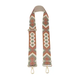 Crossbody Guitar Strap - Bohemian Camel & Sage
