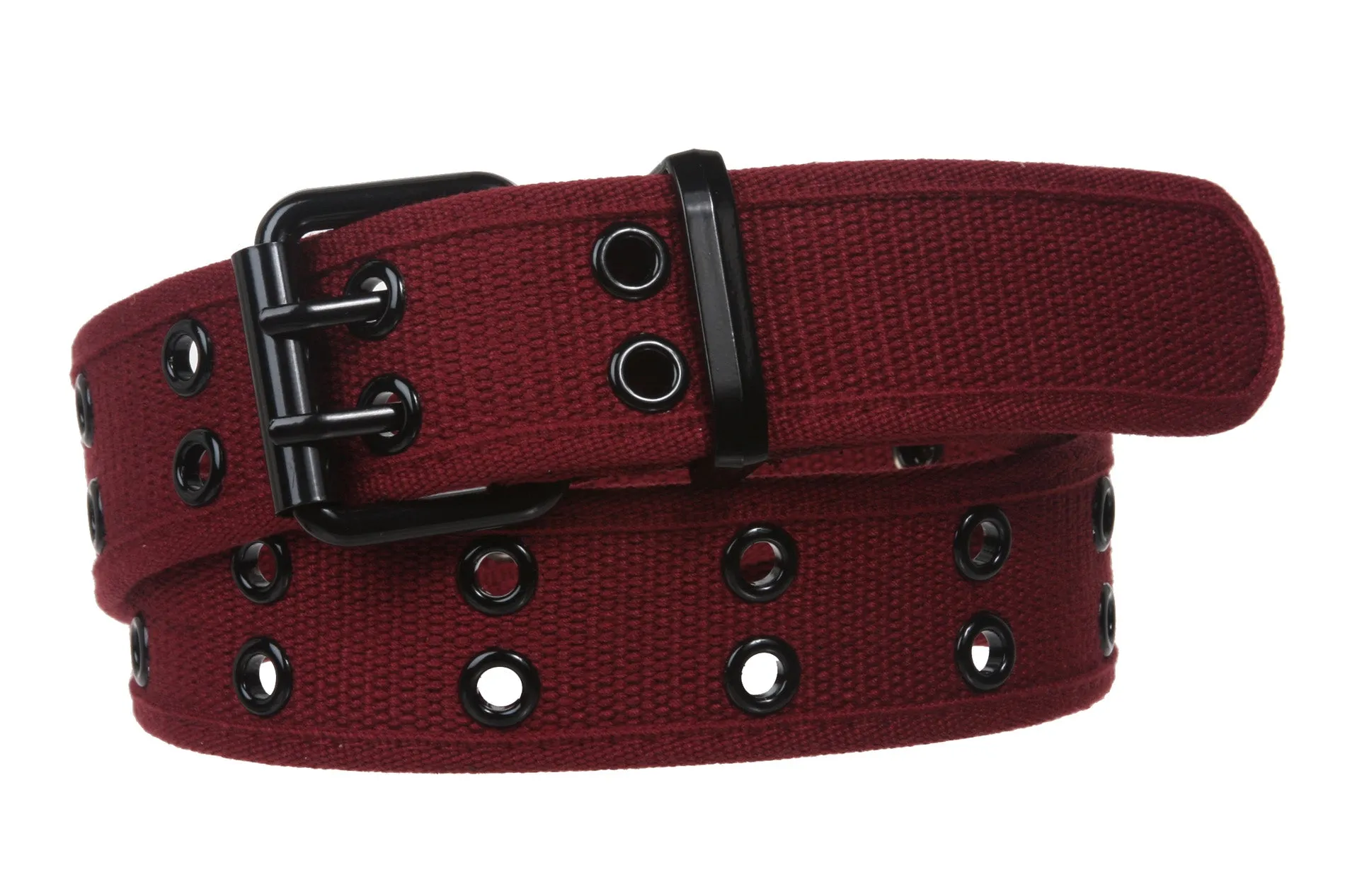 Double Hole Grommets Canvas Web Belt