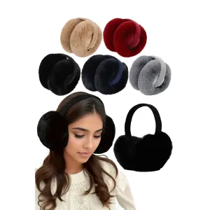 Earmuffs - Faux Fur Foldable - Khaki