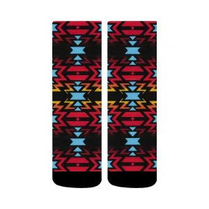 Fire Colors. Crew Socks