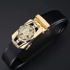 Golden wheel Multi Space Fashion Genuine Belt For Men