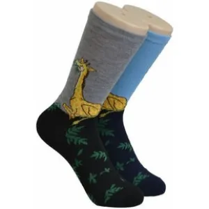 Grey Giraffe Socks
