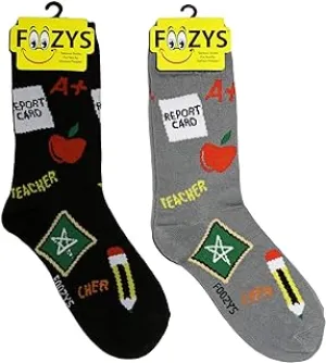 Grey Teacher Socks