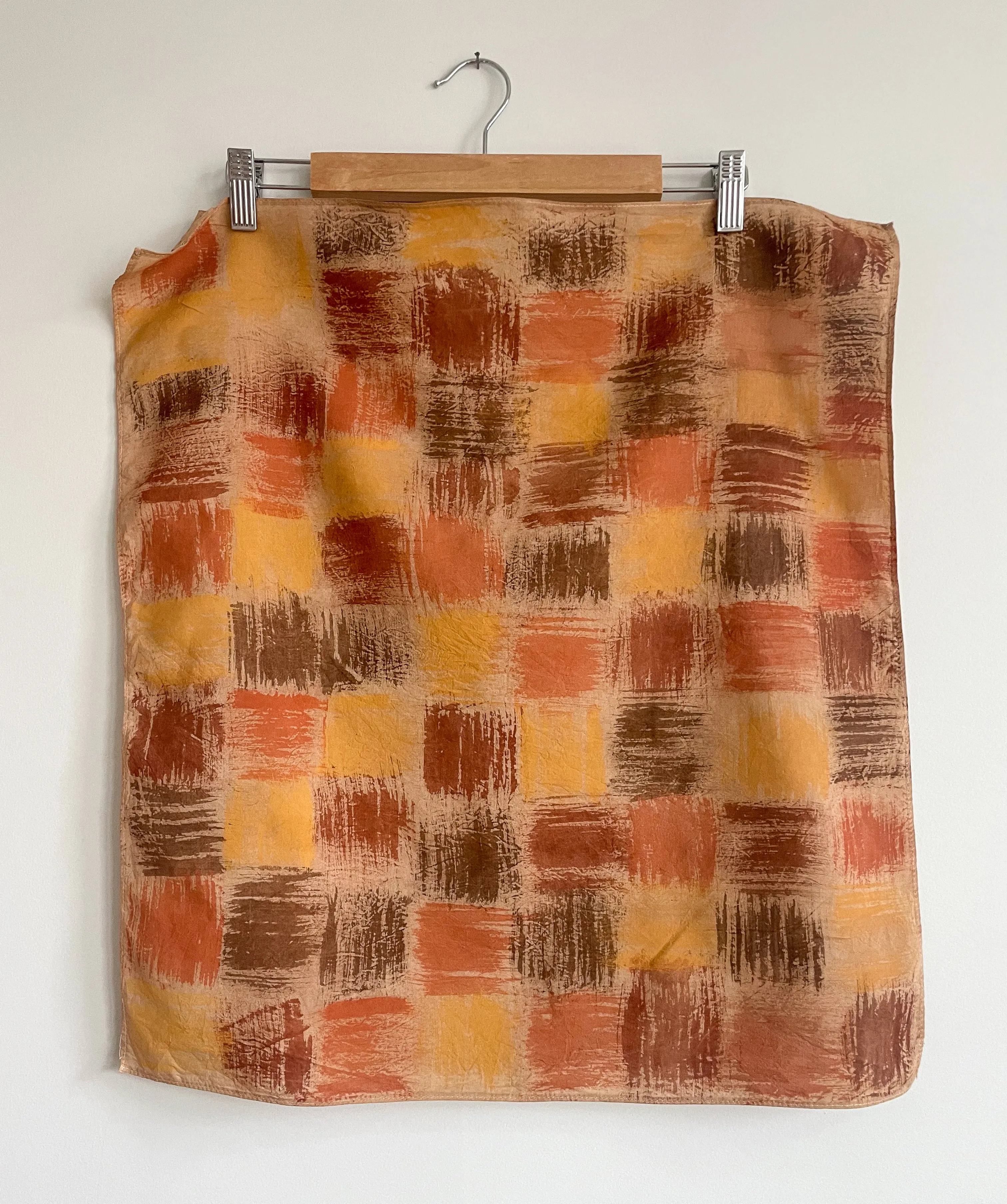 Hand-Painted Scarves - Basked Weave