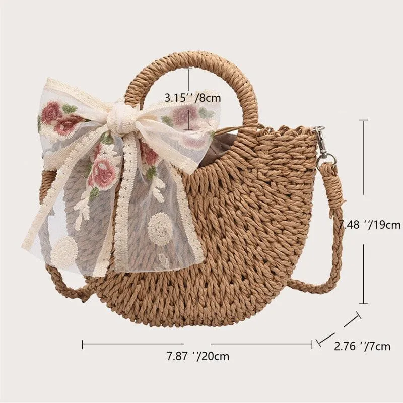Handmade Woven Straw Beach Bags