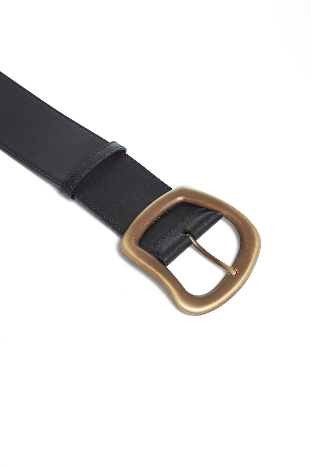 Large Simone Belt in Black Leather