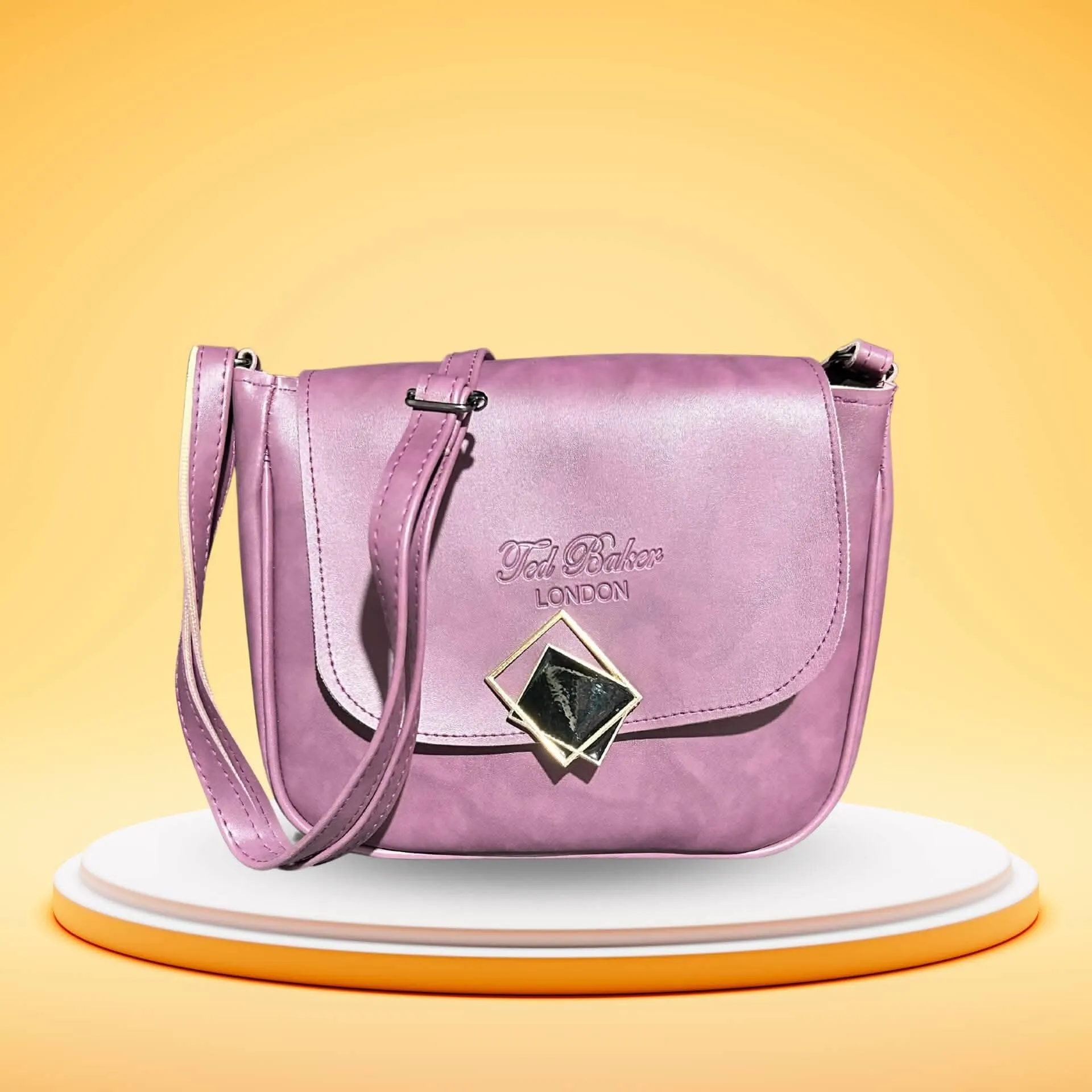 leather hand bag(pink, TPT)