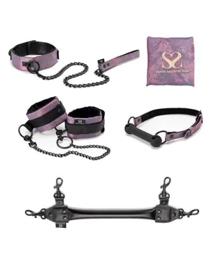 Luxury Collar And Leash Bondage Set