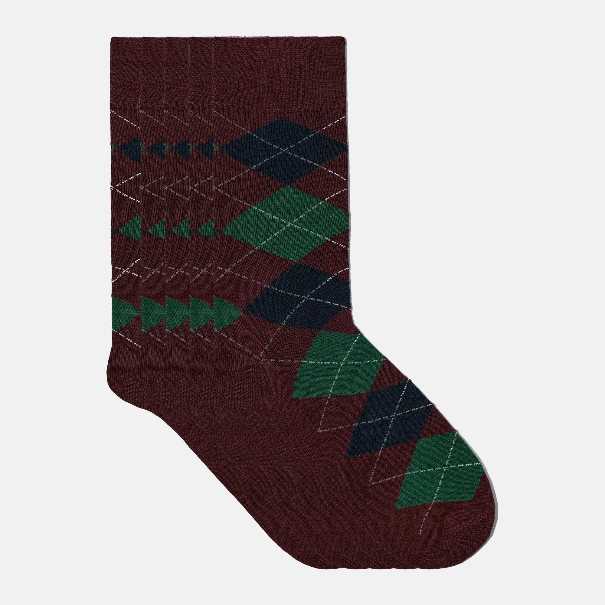 Men's Bamboo Dress Socks  All Argyle Design Pack of 1/3/5 Pairs