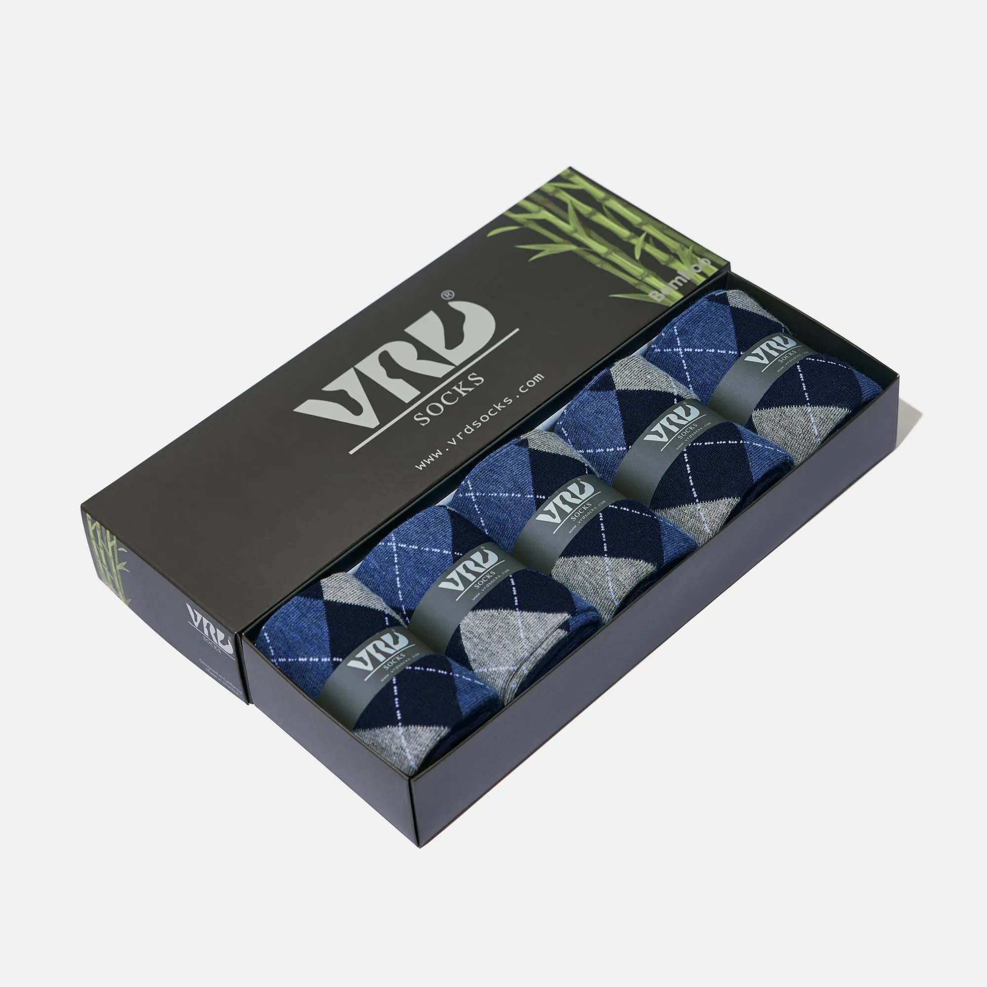 Men's Bamboo Dress Socks  All Argyle Design Pack of 1/3/5 Pairs