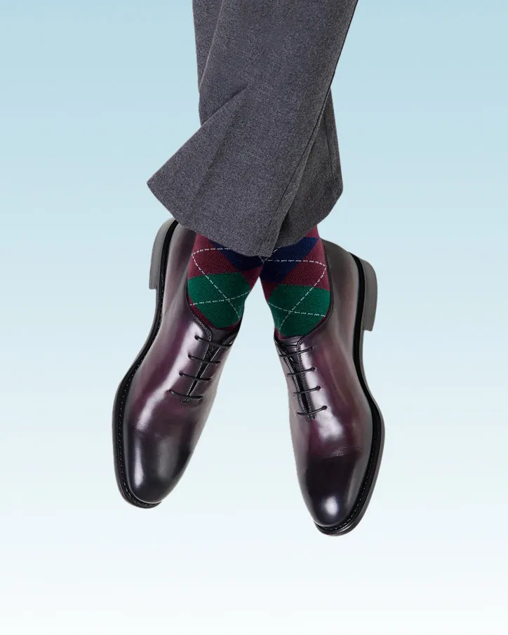 Men's Bamboo Dress Socks  All Argyle Design Pack of 1/3/5 Pairs