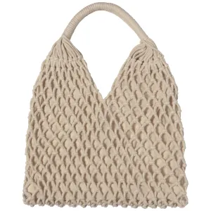 Natural Macrame Tote Bag