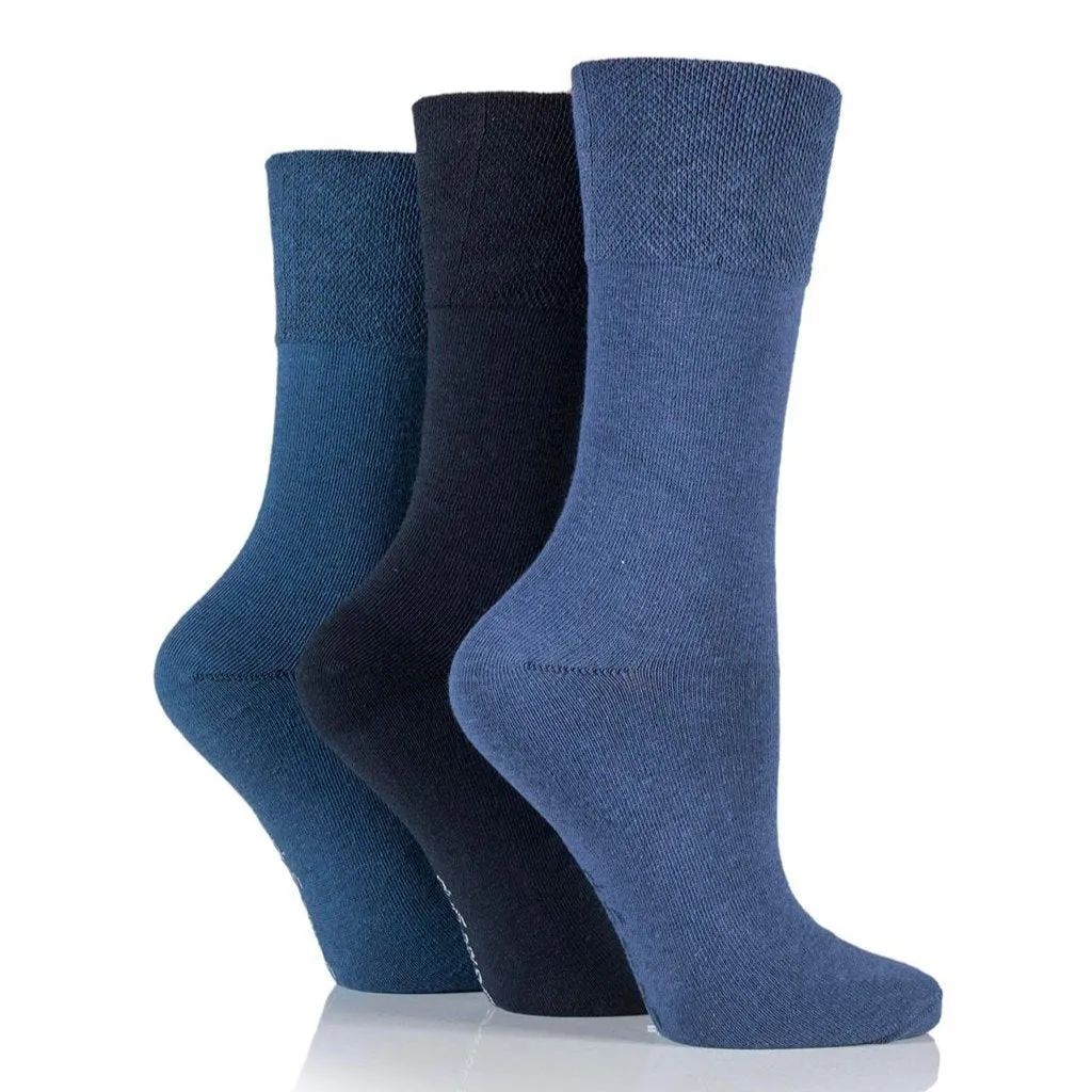 Navy Mix Non Binding Socks for Women