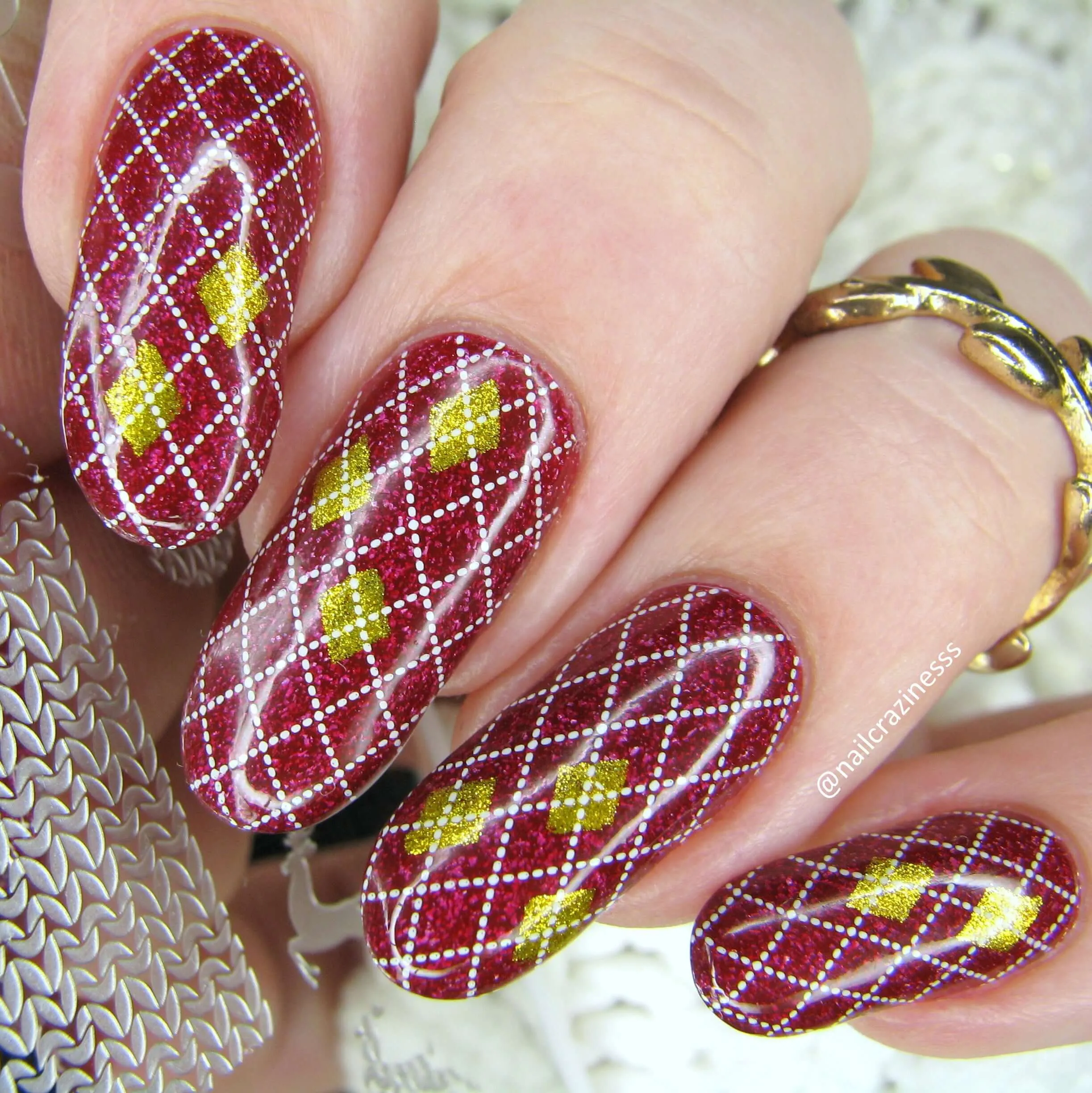 Patterned Winter (CjS-324) Steel Nail Art Layered Stamping Plate