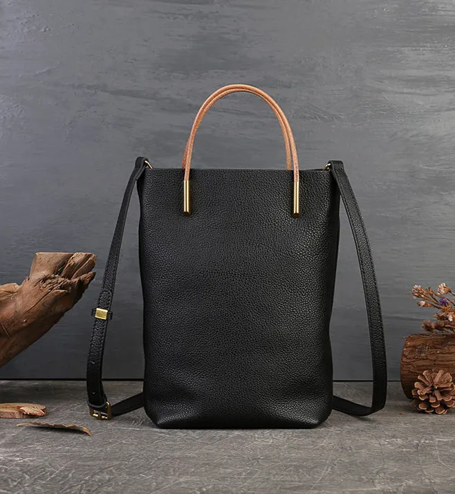 Small Womens Boho Shoulder Bag Brown Tote Bag