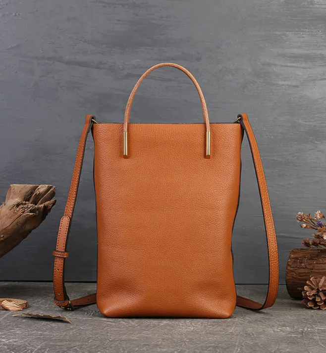 Small Womens Boho Shoulder Bag Brown Tote Bag