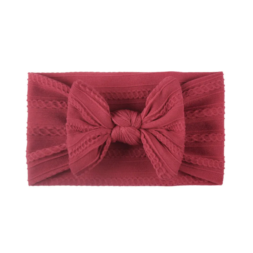 Soft Big Baby Bow Turban