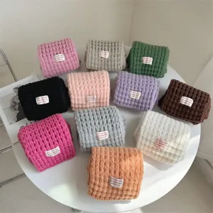 Solid Color Soft Knitted Scarf