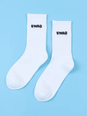 Swag Crew Socks Cool Socks Silly Socks for Men Funky Socks Funny Socks Novelty