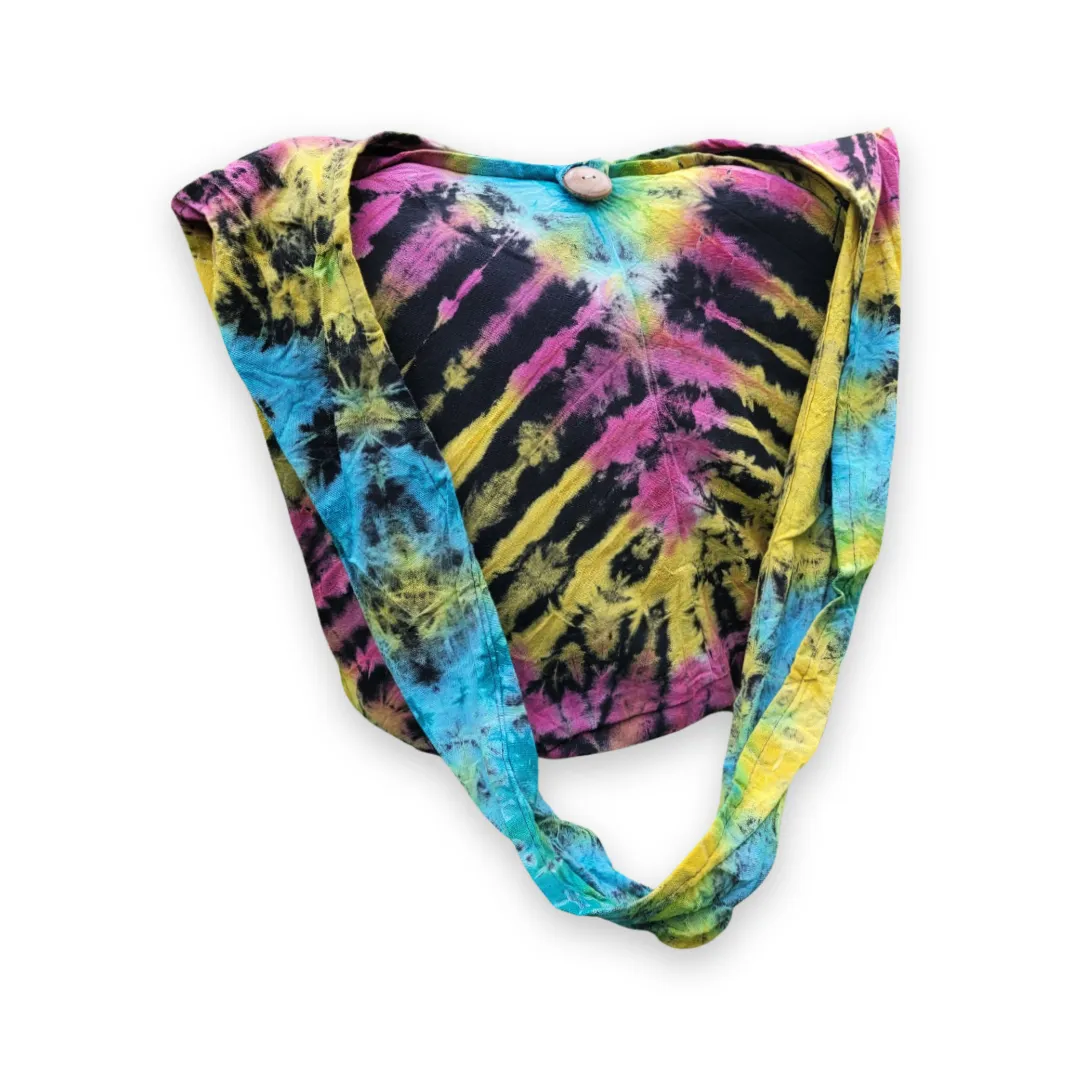 Tie Dye Bags Hobo Crossbody Sling Shoulder bag cotton Messenger Bags Tote Festival