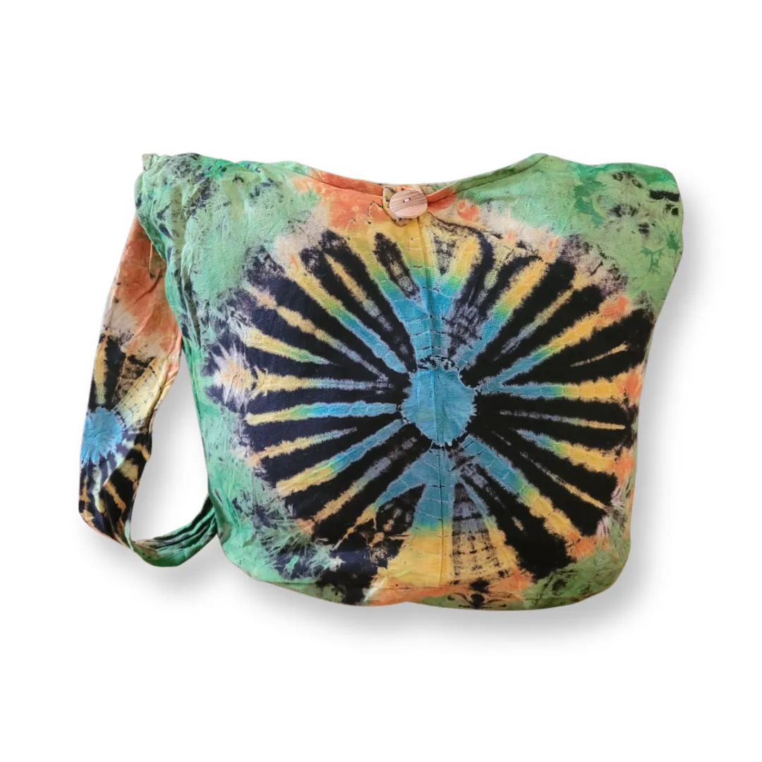 Tie Dye Bags Hobo Crossbody Sling Shoulder bag cotton Messenger Bags Tote Festival