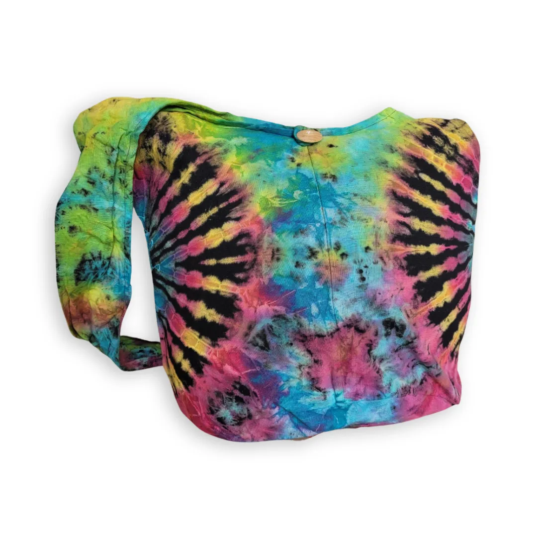 Tie Dye Bags Hobo Crossbody Sling Shoulder bag cotton Messenger Bags Tote Festival