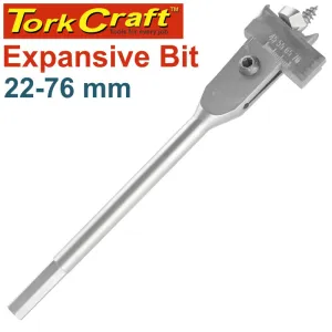 TORK CRAFT EXPANSIVE BIT 22-76MM FOR WOOD TC312004