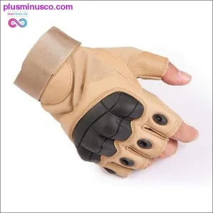 Touch Screen Hard Knuckle Tactical Gloves PU Leather Army