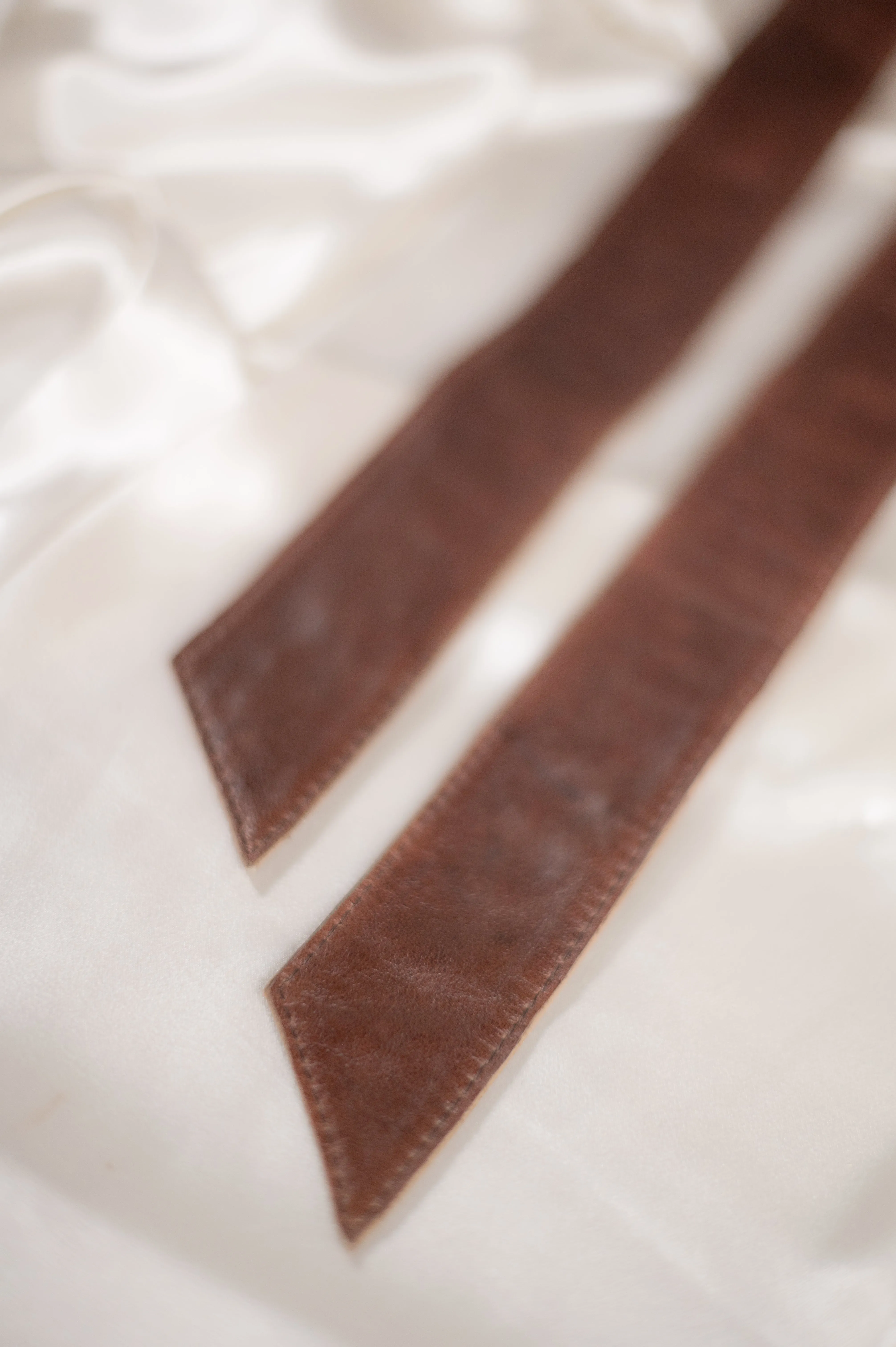 Vintage Reversible Leather Sash