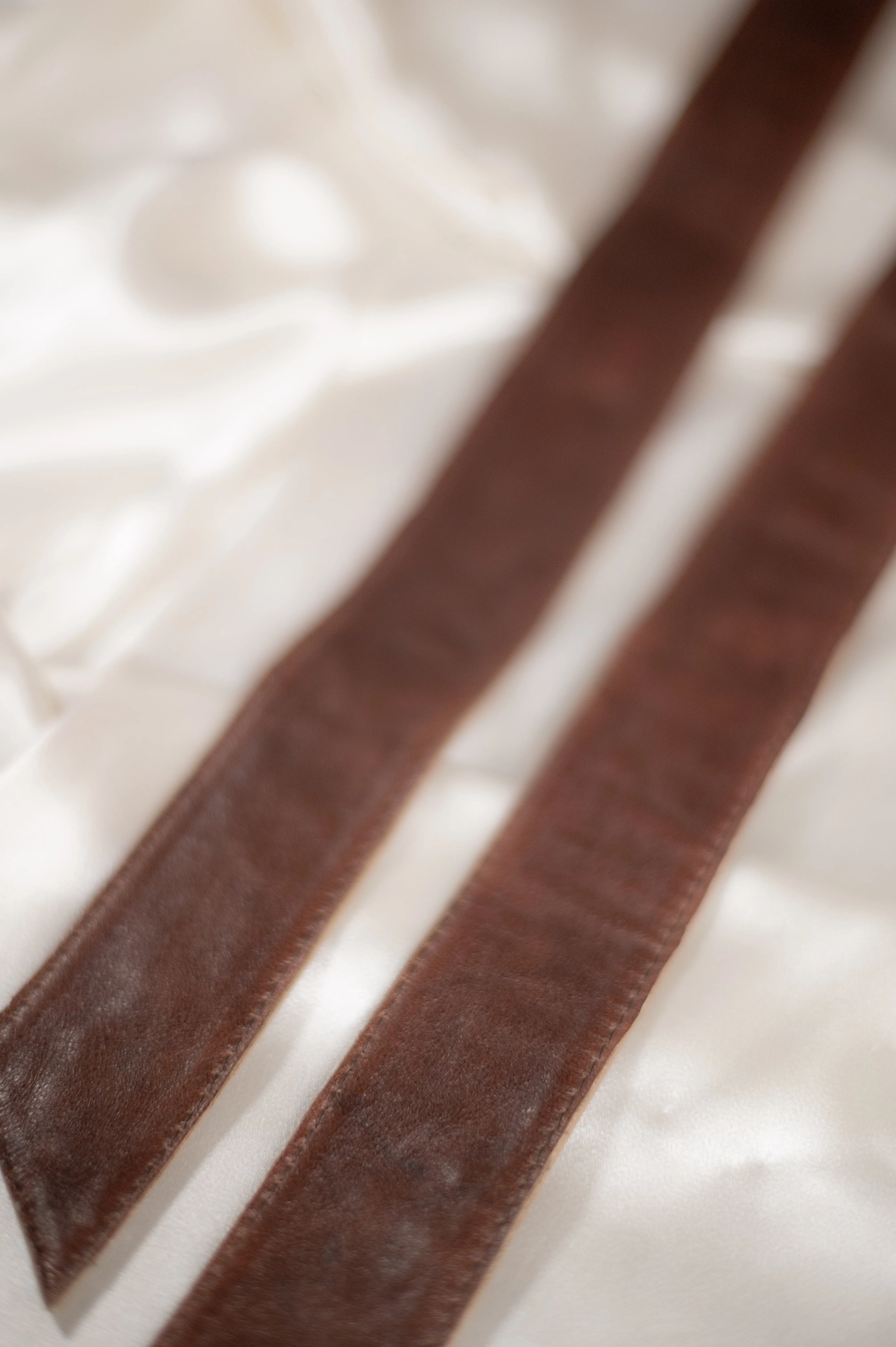 Vintage Reversible Leather Sash