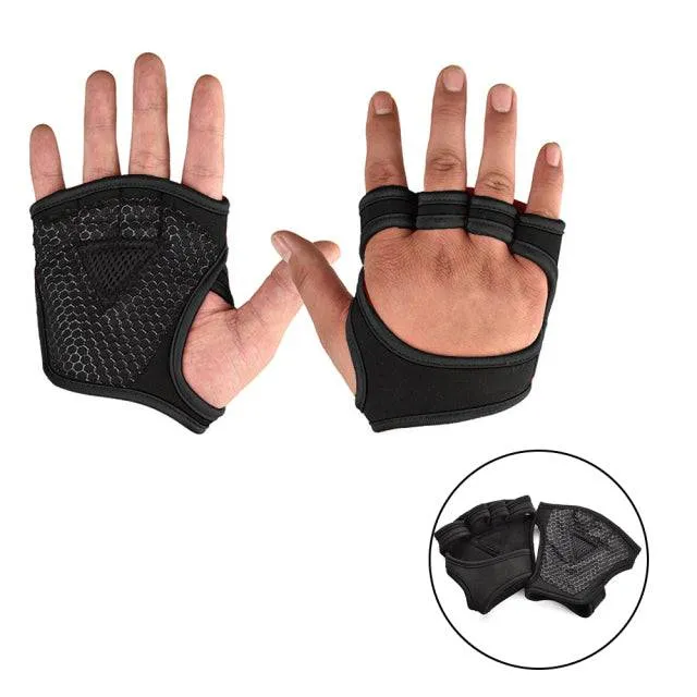 Weight Lifting Training Gloves Women Men Fitness Gloves Body Building Sport Gymnastics Grip Gym Hand Palm Wrist Protector Gloves