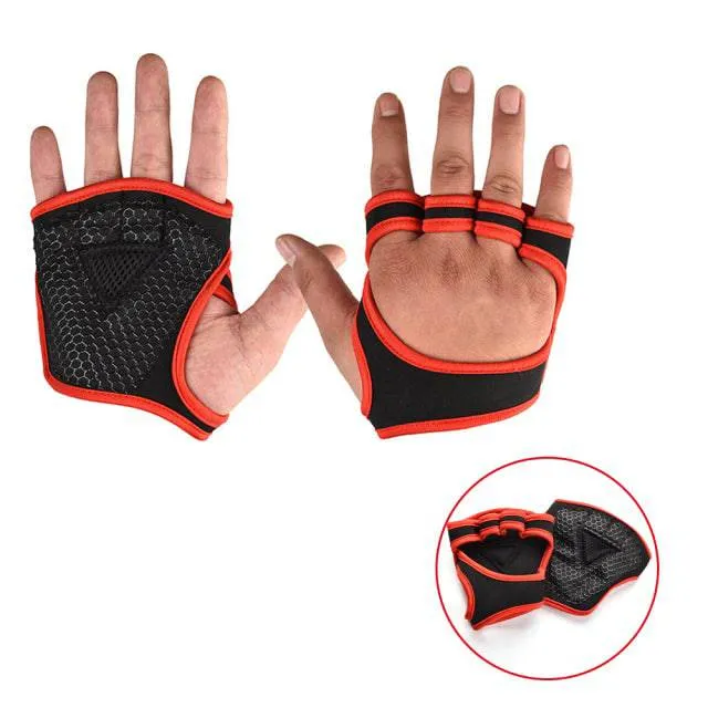 Weight Lifting Training Gloves Women Men Fitness Gloves Body Building Sport Gymnastics Grip Gym Hand Palm Wrist Protector Gloves