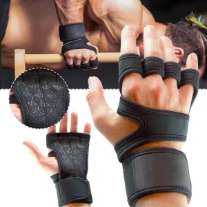 Weight Lifting Training Gloves Women Men Fitness Gloves Body Building Sport Gymnastics Grip Gym Hand Palm Wrist Protector Gloves