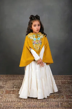 Zoey Yellow Cape with Jalabiya Set